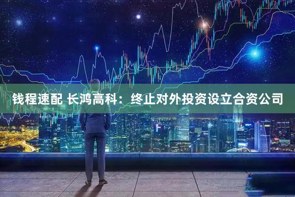 钱程速配 长鸿高科：终止对外投资设立合资公司